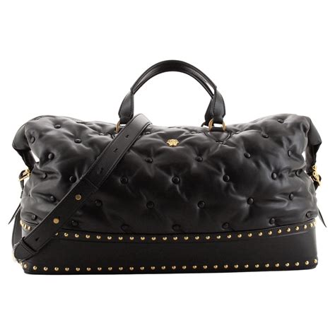 versace leater|versace leather duffle bag.